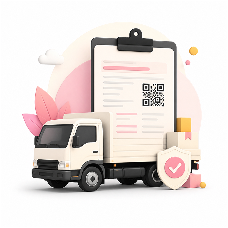 E-way bill logistics illustration